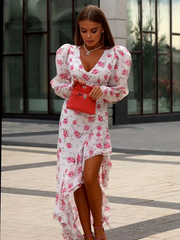 Casual Pullover Ankle Length Slim Bodycon Slit Party Dress