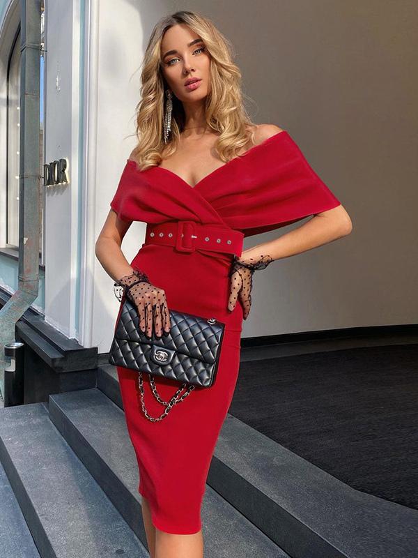 Casual Short Sleeves Zipper V-Neck Layered Bodycon Dress