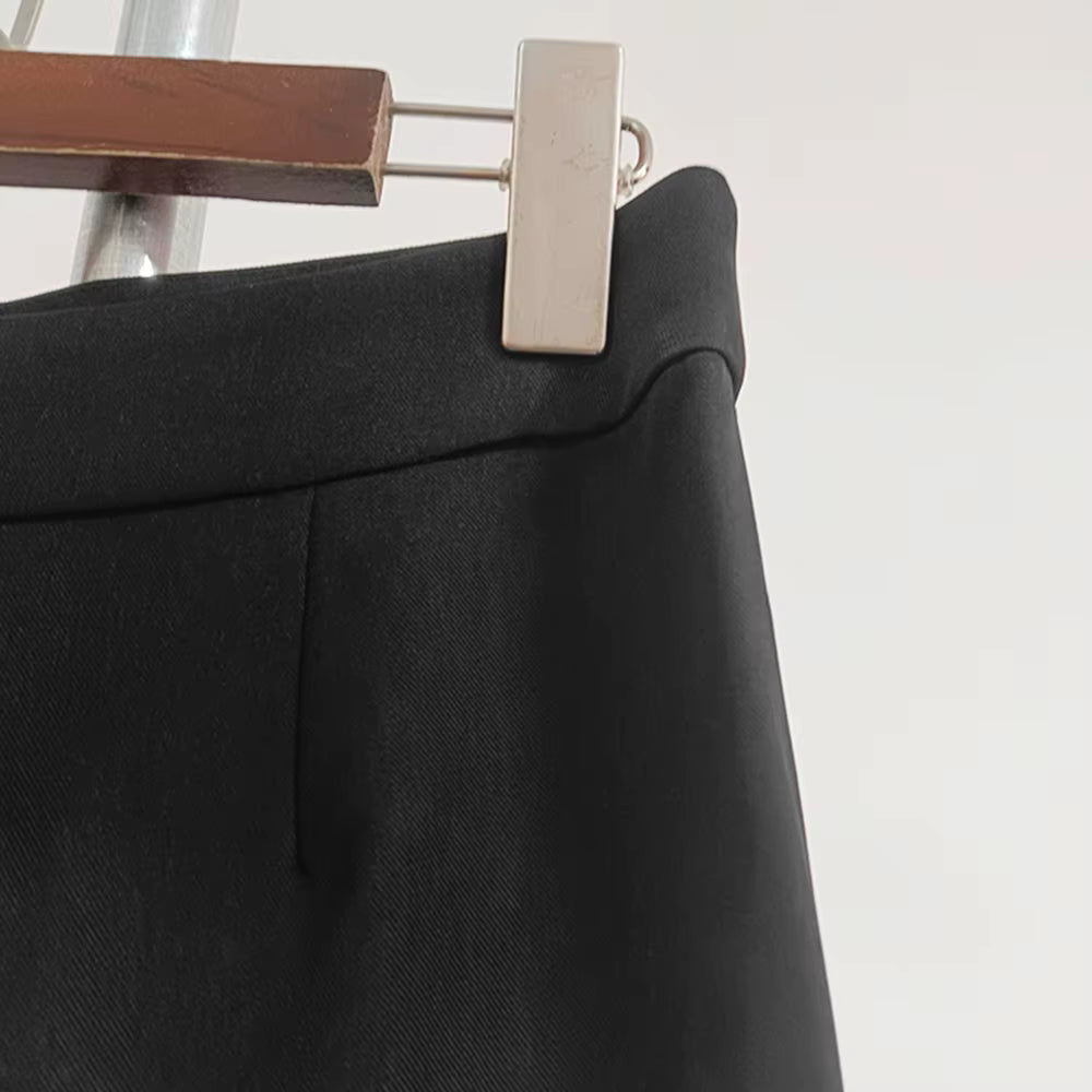 Casual Slash Neck Off Shoulder Spliced Fur Top High Waist Wide Leg Pants Two Piece Sets