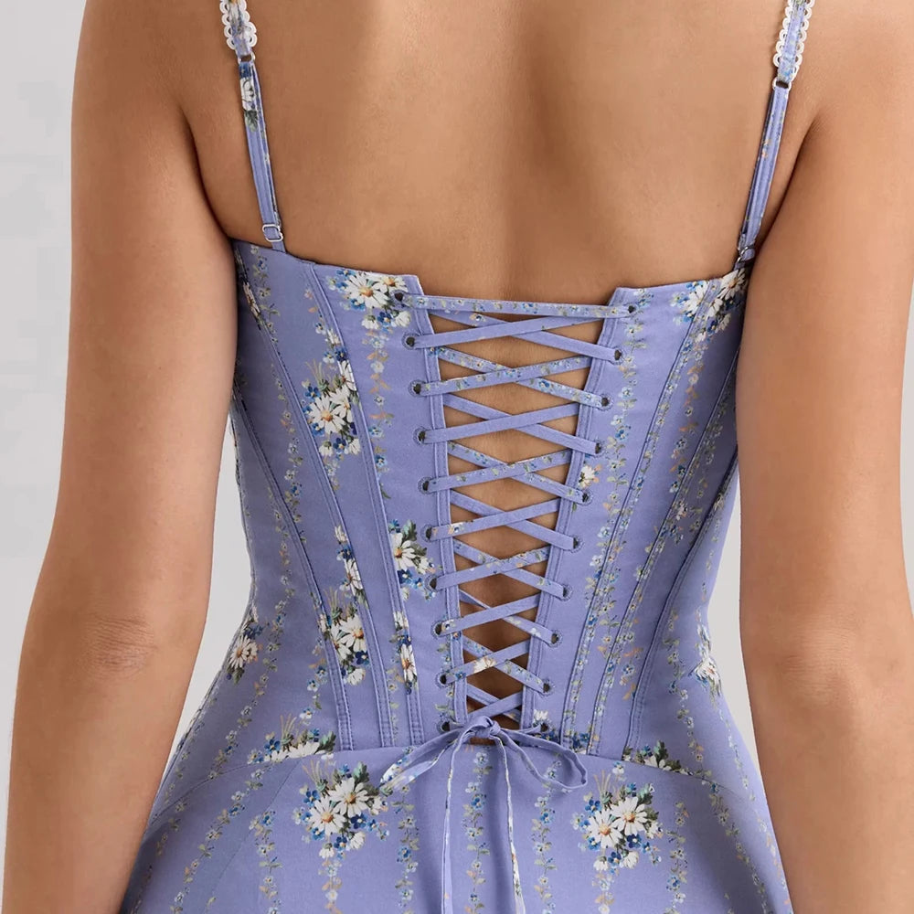 Casual Strapless Sleeveless High Waist Temperament Dress
