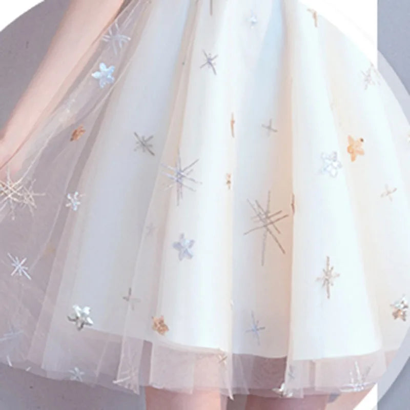 Casual Sweetheart  Sleeveless A-LINE Spaghetti Strap Graduation Mini Dress