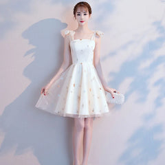Casual Sweetheart  Sleeveless A-LINE Spaghetti Strap Graduation Mini Dress