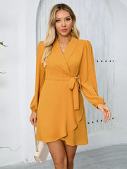 Casual Turndown Collar Long Sleeves Blazer Mini Dresses