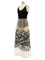 Casual  V-Neck Sleeveless Polyester Floor Length Semi Formal Party Dresses