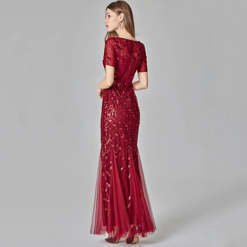 Luxury Chemical Fiber Ankle-Length zipper sleeveless Maxi Dress
