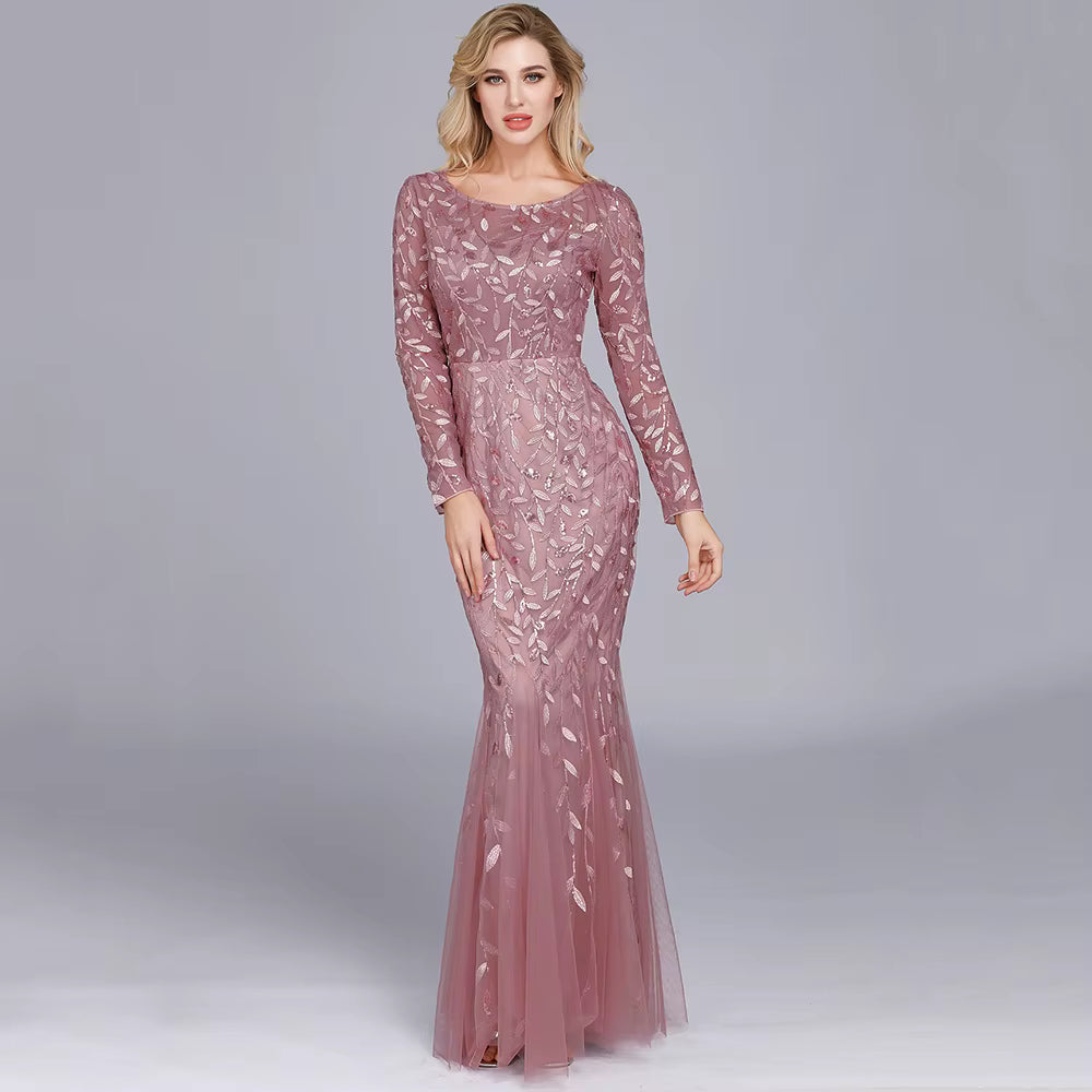 Luxury Chemical Fiber Ankle-Length zipper sleeveless Maxi Dress