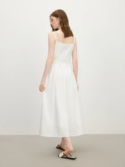 Chic Strappy Holiday Season Beach Stitching Lace Dress