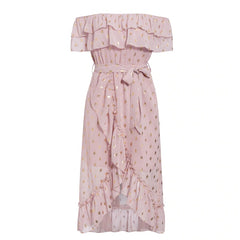 Chiffon Off Shoulder Casual Beach Dress