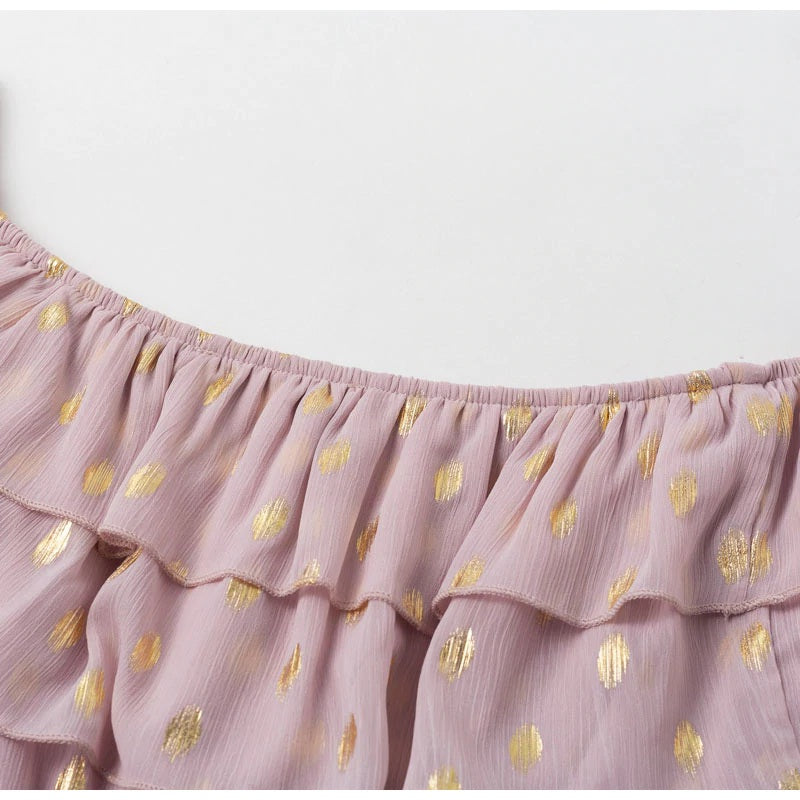 Chiffon Off Shoulder Casual Beach Dress