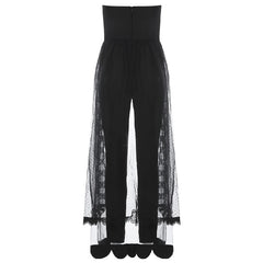 Club Stapless Lace Bodysuit Romper Long Pants Bodycon Jumpsuits
