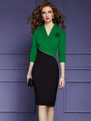 Cocktail High Quality Office Lady Party Dress