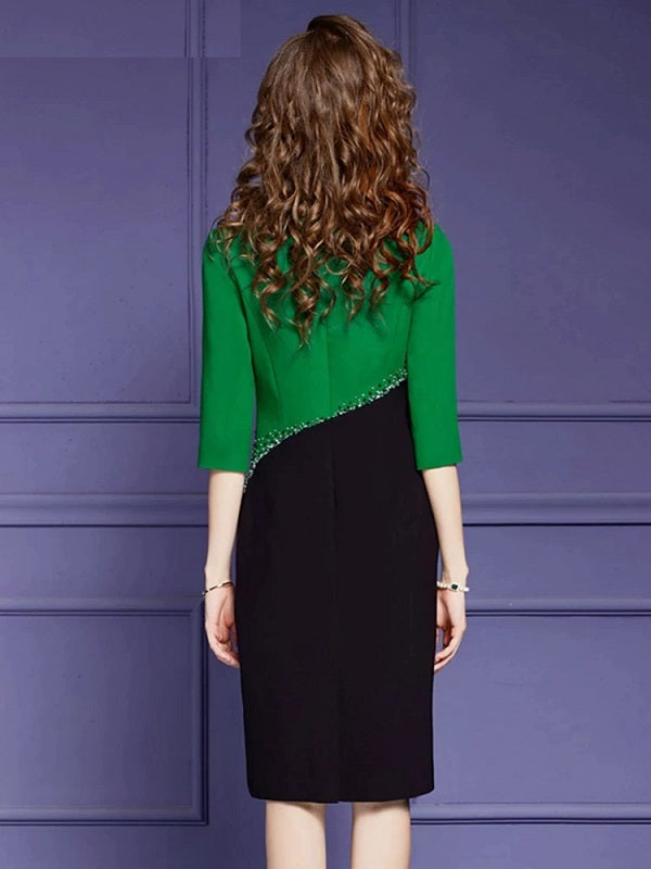Cocktail High Quality Office Lady Party Dress