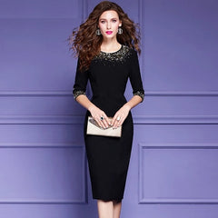 Cocktail High Quality Vintage Designer Party Dress