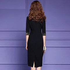 Cocktail High Quality Vintage Designer Party Dress