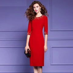 Cocktail High Quality Vintage Designer Party Dress