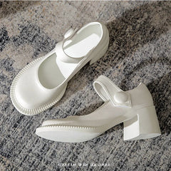 College Style Chunky Heel