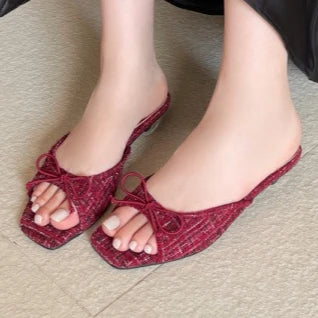 Cotton Fabric Design Kitten Heel