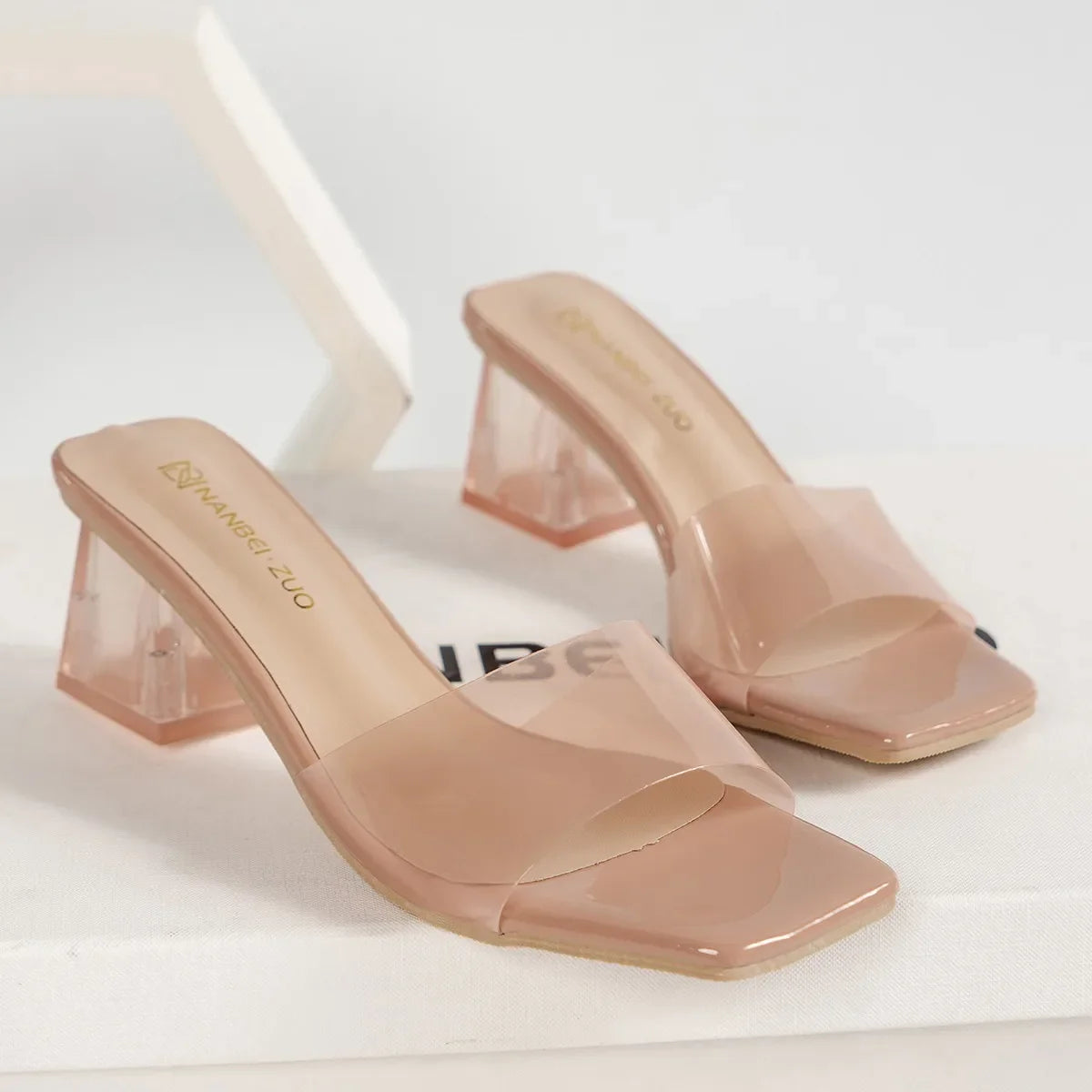 Crystal Clear Transparent Slippers Female Shoes