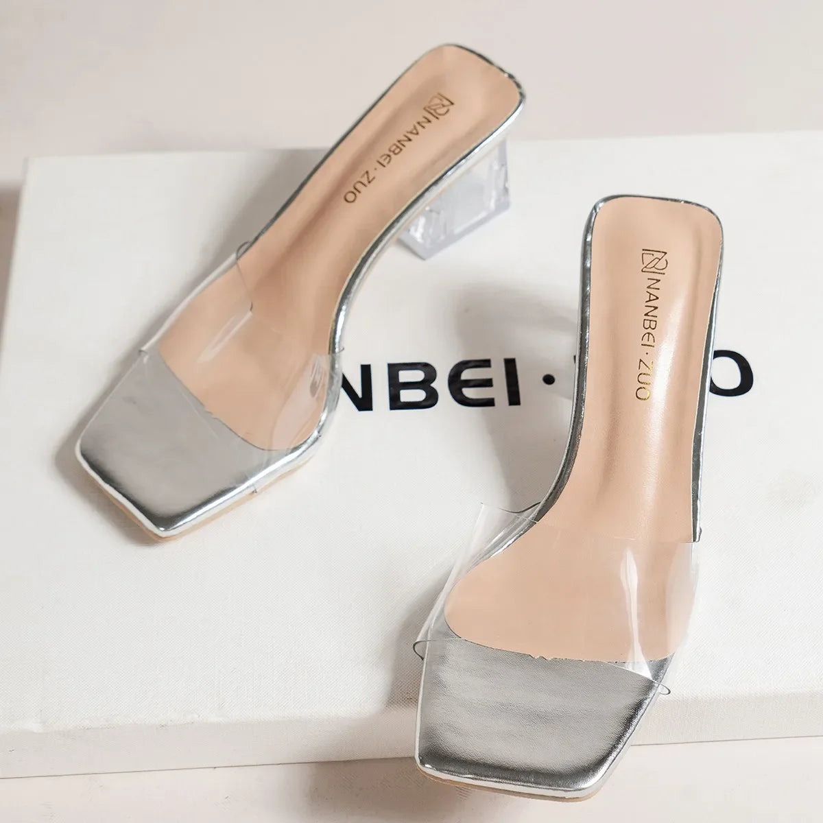 Crystal Clear Transparent Slippers Female Shoes