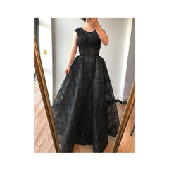 Crystal A-Line Luxury Beading Evening Dresses