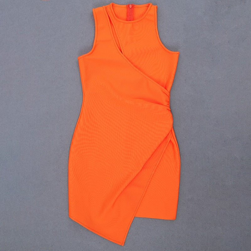 Casual Cut Out Tank Spaghetti Strap Bandage Dress