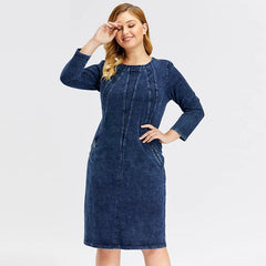 Denim Dress Premium Slim Fit Dress