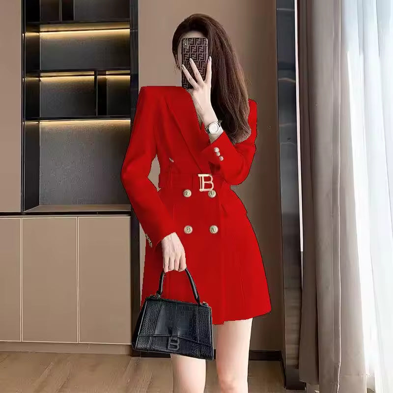 Design Small Fragrance French High-Grade Blazer Mini Dress