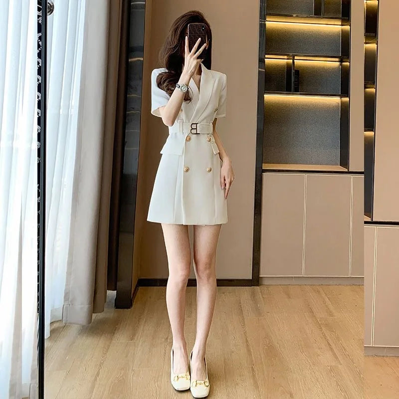 Formal Design Small Fragrance French High-Grade Blazer Mini Dress