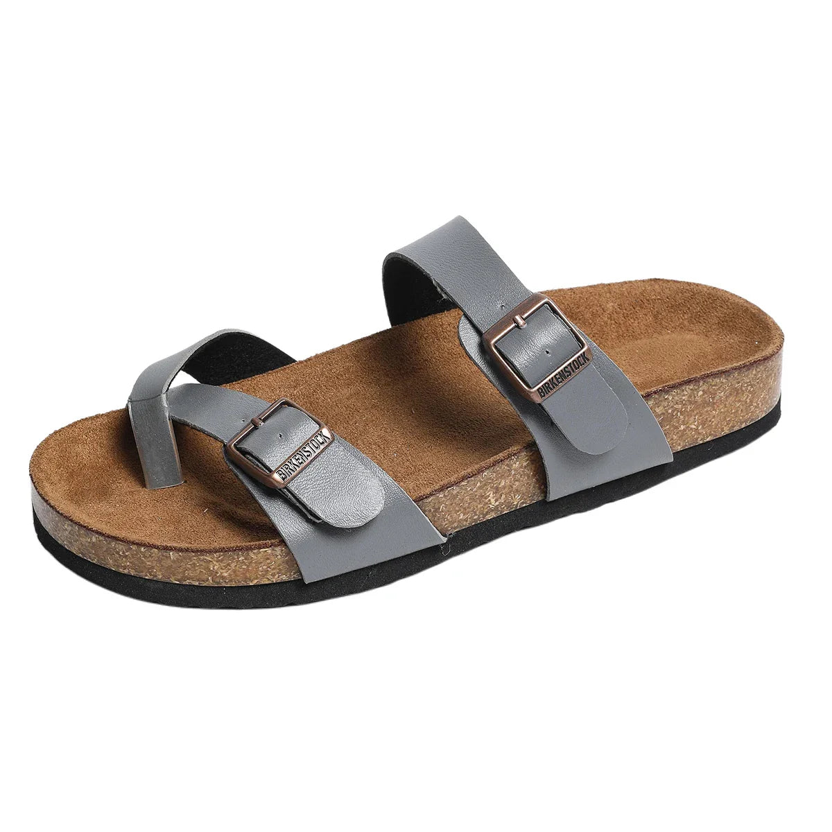 Designer Classic Cork Sandals for Soft Thick Sole Cork Slippers Beach Sandals Home Open Toe Flat Sandals