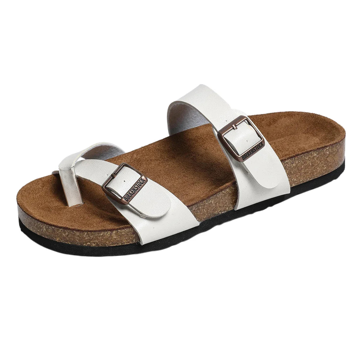Designer Classic Cork Sandals for Soft Thick Sole Cork Slippers Beach Sandals Home Open Toe Flat Sandals