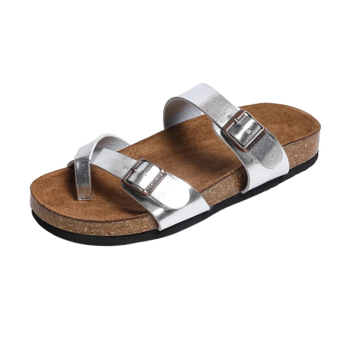 Designer Classic Cork Sandals for Soft Thick Sole Cork Slippers Beach Sandals Home Open Toe Flat Sandals