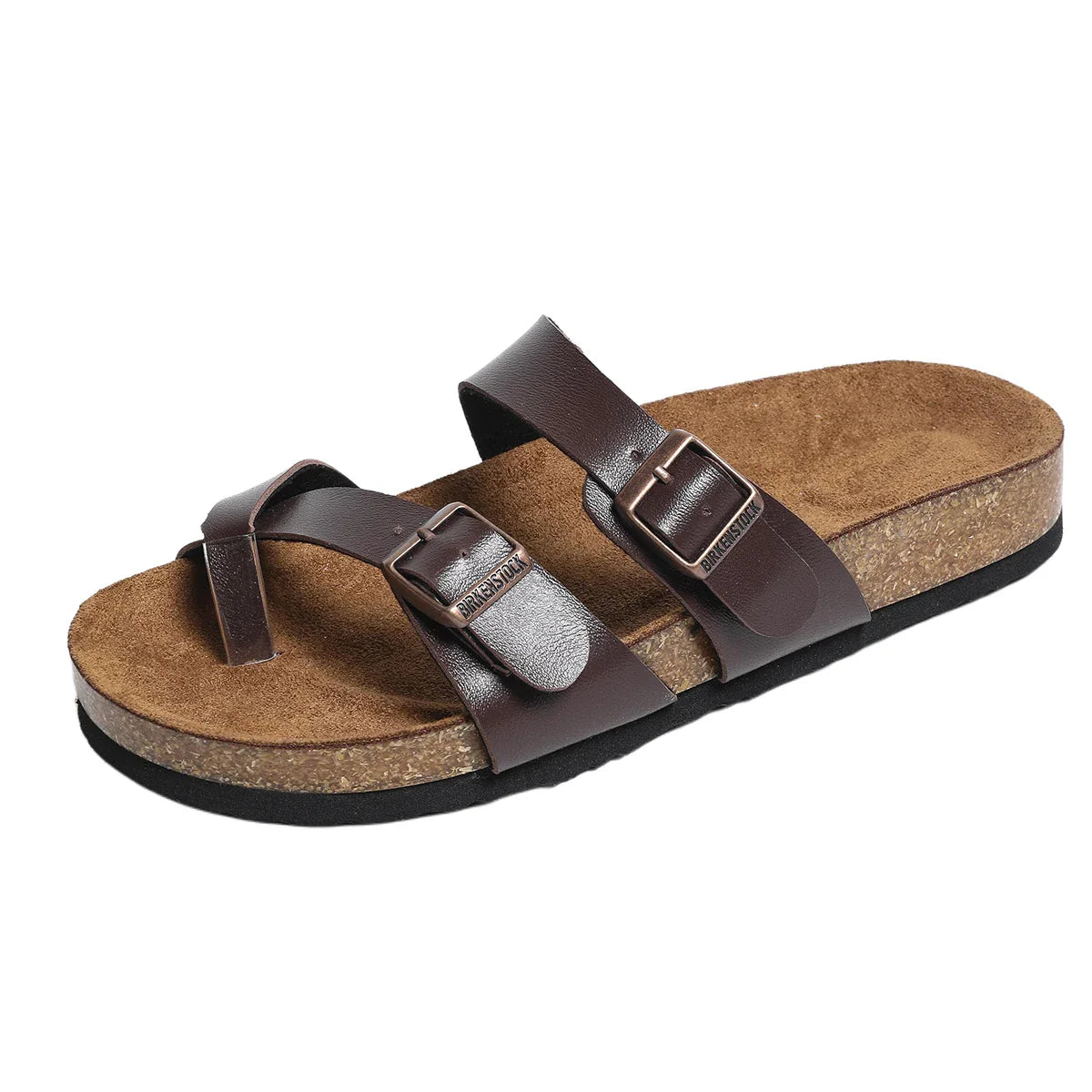 Designer Classic Cork Sandals for Soft Thick Sole Cork Slippers Beach Sandals Home Open Toe Flat Sandals