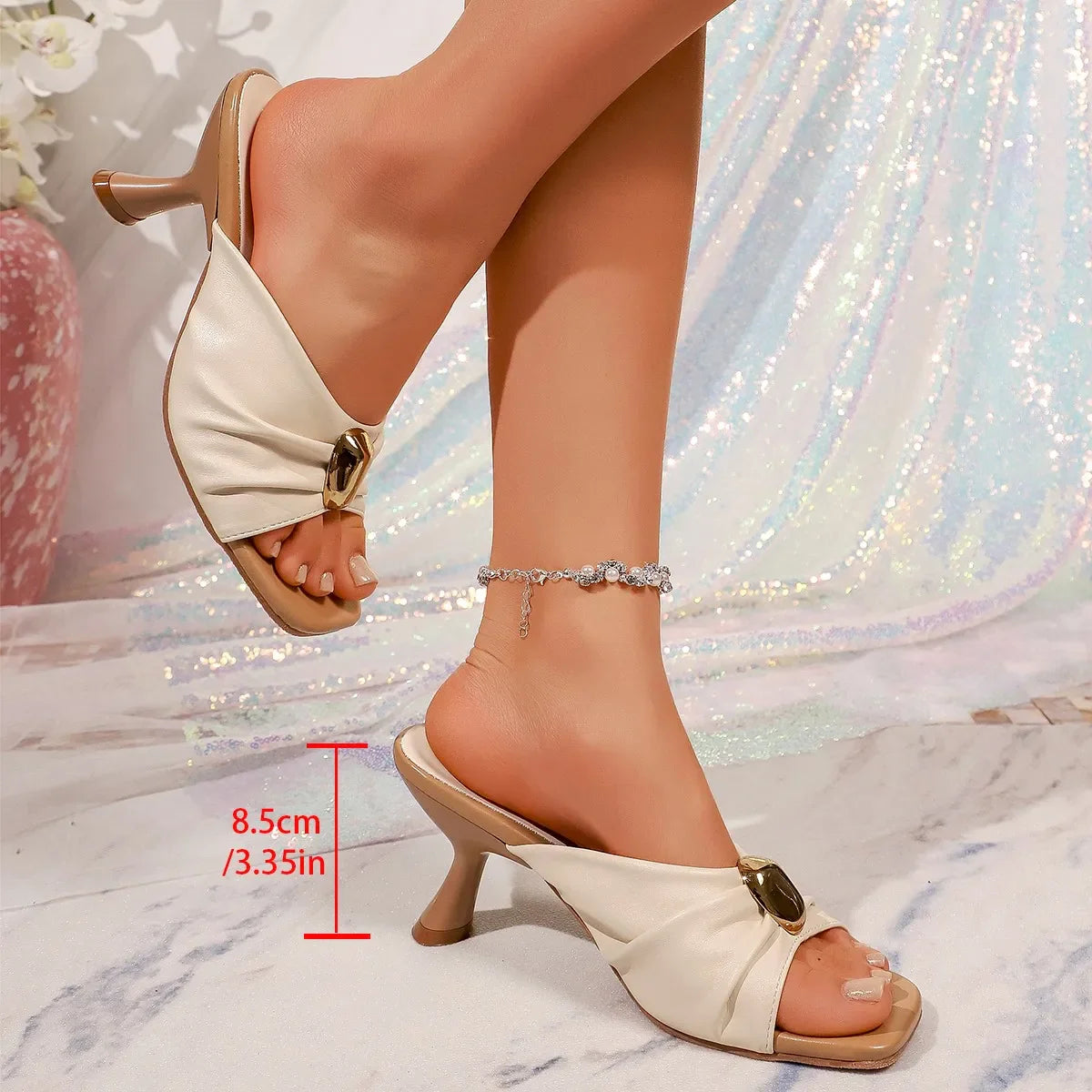 Designer Luxury Thick Heel
