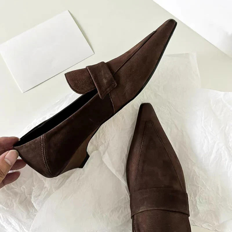 Designer Pointed Toe Low Heel