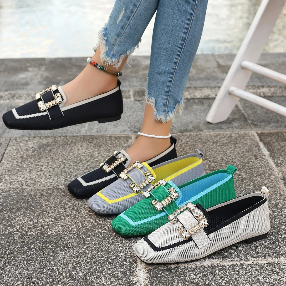 Designer Flats Spring Large Size Flat Loafers Shoes