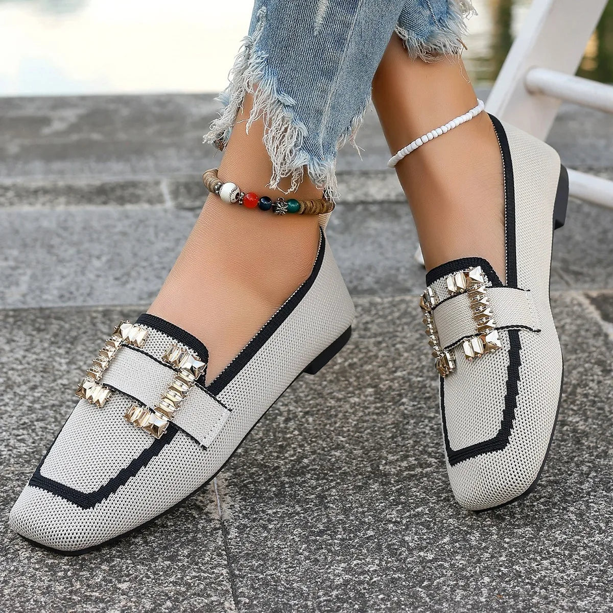 Designer Flats Spring Large Size Flat Loafers Shoes