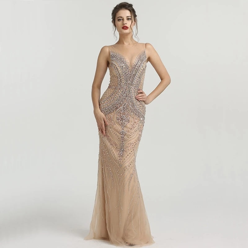 Diamond Beading Luxury High-end Mermaid Formal Dresses