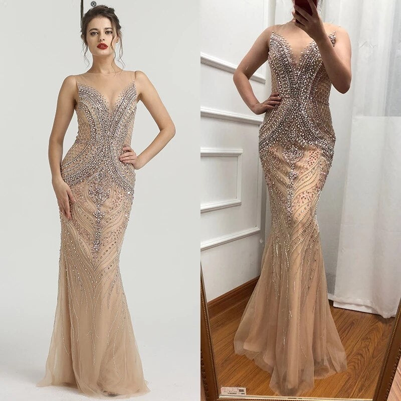 Diamond Beading Luxury High-end Mermaid Formal Dresses