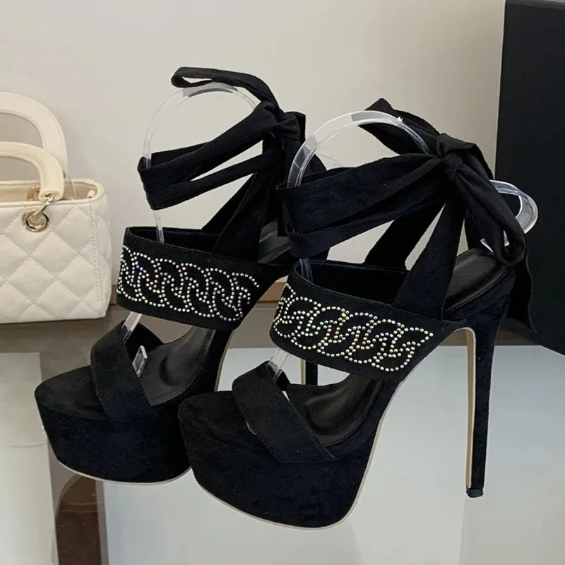 CRYSTAL Diamond Stiletto High Heel