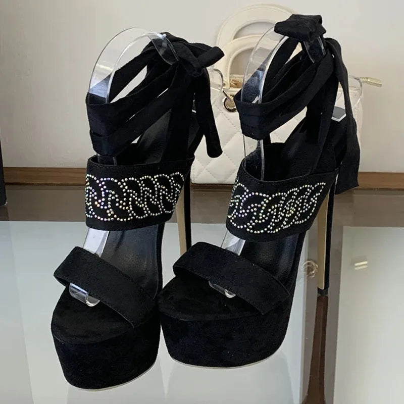 CRYSTAL Diamond Stiletto High Heel
