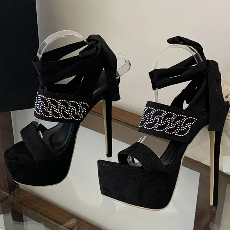 CRYSTAL Diamond Stiletto High Heel
