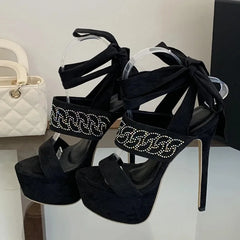CRYSTAL Diamond Stiletto High Heel