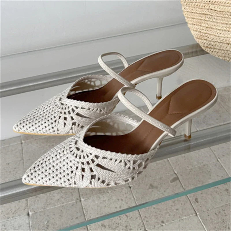 Design Hollow Out Thin High Heel
