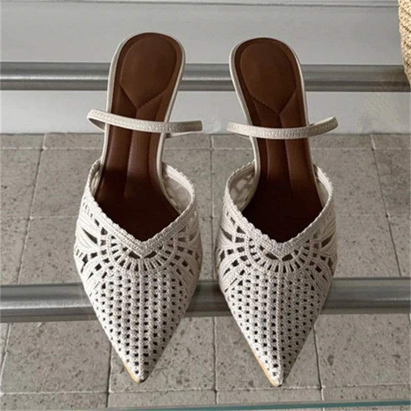 Design Hollow Out Thin High Heel