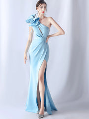 Elegant Backless Diamonds Floor-Length Birthday Party Maxi Dress