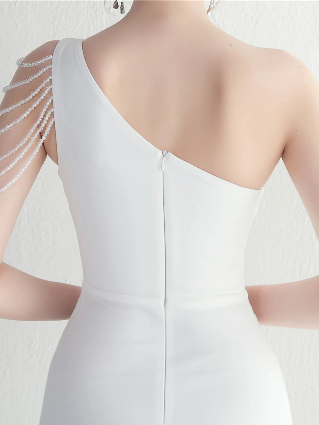 Elegant Backless One-Shoulder Birthday Party Long Maxi Dress