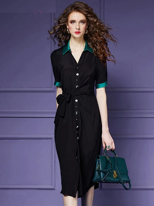 Elegant Chiffon V-Neck Designer Cocktail Party Dress