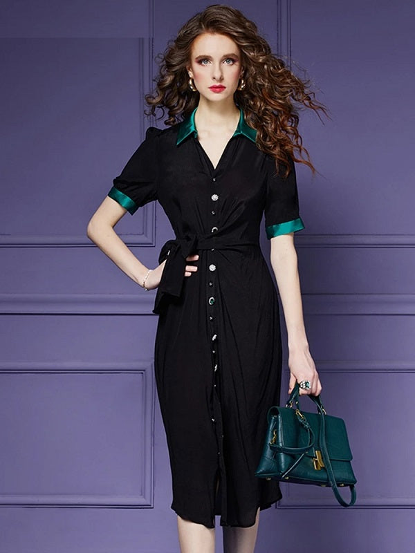 Elegant Chiffon V-Neck Designer Cocktail Party Dress
