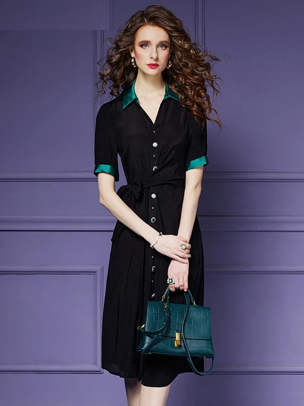 Elegant Chiffon V-Neck Designer Cocktail Party Dress
