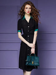 Elegant Chiffon V-Neck Designer Cocktail Party Dress